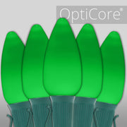 C9 Green Smooth OptiCore Commercial LED Christmas Lights, Lights