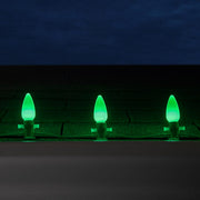 C9 Green Smooth OptiCore Commercial LED Christmas Lights, Lights