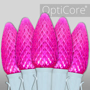 C9 Pink OptiCore Commercial LED Christmas Lights, Lights