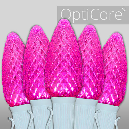 C9 Pink OptiCore Commercial LED Christmas Lights, Lights