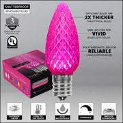 C9 Pink OptiCore Commercial LED Christmas Lights, Lights