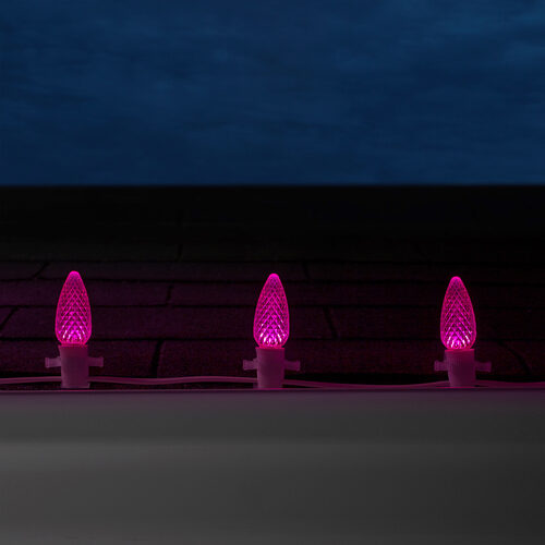C9 Pink OptiCore Commercial LED Christmas Lights, Lights