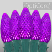C9 Purple OptiCore Commercial LED Christmas Lights, Lights