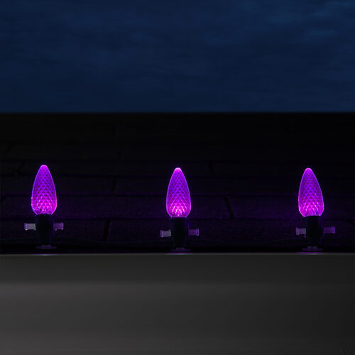C9 Purple OptiCore Commercial LED Christmas Lights, Lights