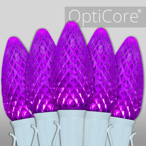C9 Purple OptiCore Commercial LED Christmas Lights, Lights