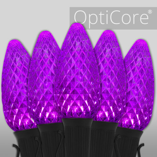 C9 Purple OptiCore Commercial LED Halloween Lights, Lights