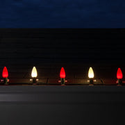C9 Red / Warm White Smooth OptiCore Commercial LED Christmas Lights, Lights