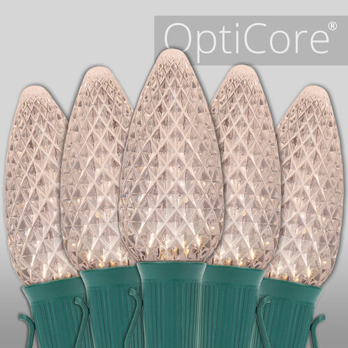 C9 Warm White OptiCore Commercial LED Christmas Lights, Lights