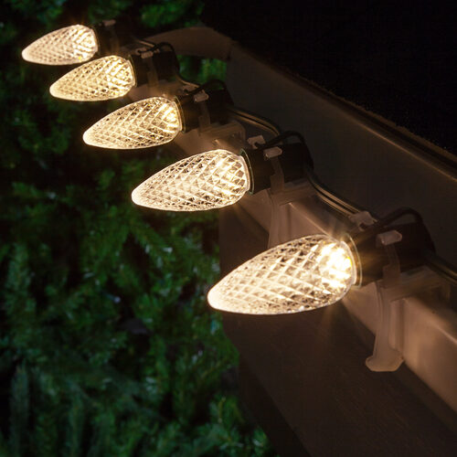 C9 Warm White OptiCore Commercial LED Christmas Lights, Lights