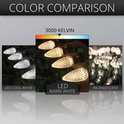 C9 Warm White OptiCore Commercial LED Christmas Lights, Lights