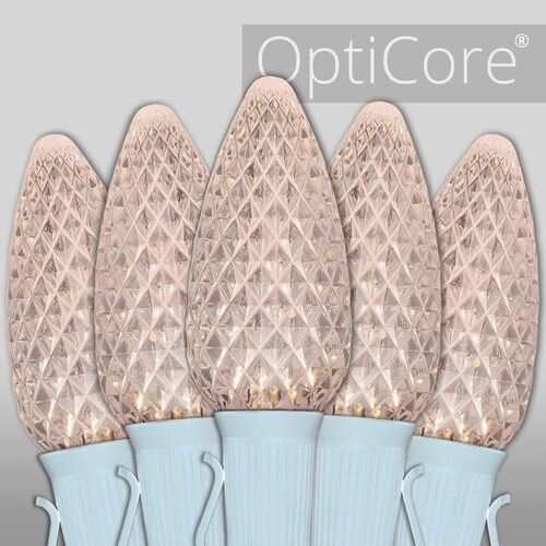 C9 Warm White OptiCore Commercial LED Christmas Lights, Lights