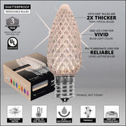 C9 Warm White Twinkle OptiCore Commercial LED Christmas Lights, Lights