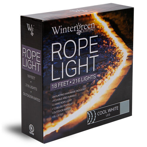 Cool White LED Rope Light, 18 ft