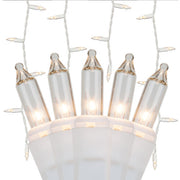 Curtain Lights, 150 Clear Mini Lights on White Wire