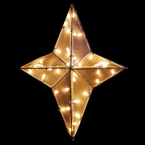 Dimensional Nativity Star Treetopper