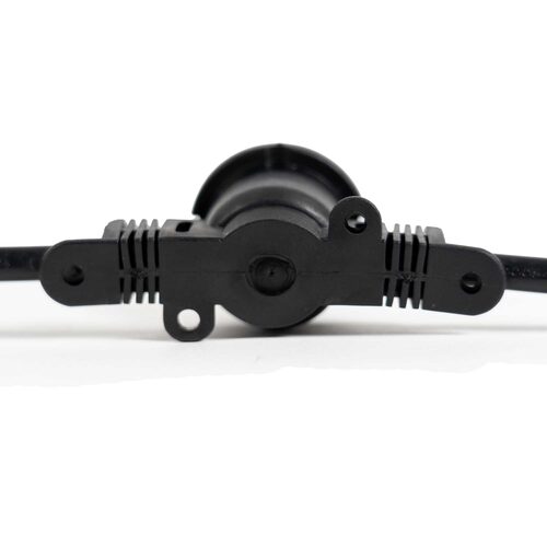E26 - Medium Light Patio Stringer, Length, 10 Amp SJTW Black Wire