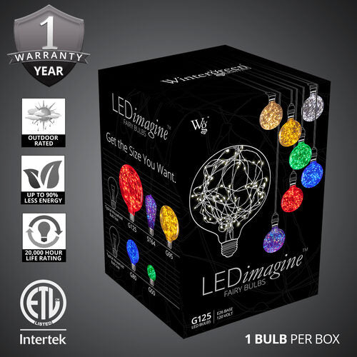 G125 Cool White LEDimagineTM Fairy Light Bulbs
