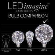G125 Cool White LEDimagineTM Fairy Light Bulbs