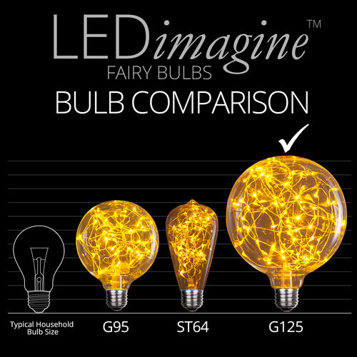 G125 Gold LEDimagineTM Fairy Light Bulbs