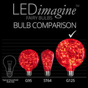 G125 Red LEDimagineTM Fairy Light Bulbs