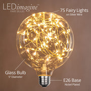 G125 Warm White LEDimagineTM Fairy Light Bulbs