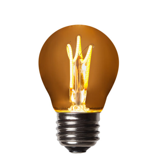 G45 Antiqued Glass Warm White FlexFilament Globe Light LED Edison Bulbs