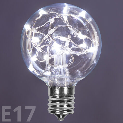 G50 Cool White LEDimagineTM Fairy Light Bulbs, E17 - Intermediate Base