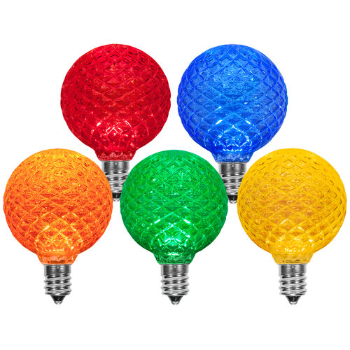 G50 Multicolor OptiCore® LED Globe Light Bulbs, E12 - Candelabra Base