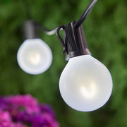 G50 Satin Glass Cool White FlexFilament Globe Light LED Edison Bulbs, E12 - Candelabra Base