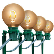 G50 Warm White FlexFilament Shatterproof Garden LED Pathway Lights, 25 Lights, 7.5 Inch Stakes, 25'