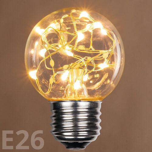 G50 Warm White LEDimagineTM Fairy Light Bulbs, E26 - Medium Base