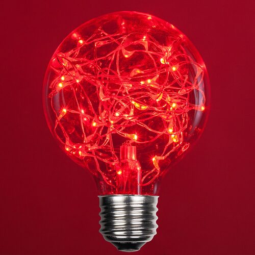 G80 Red LEDimagineTM Fairy Light Bulbs