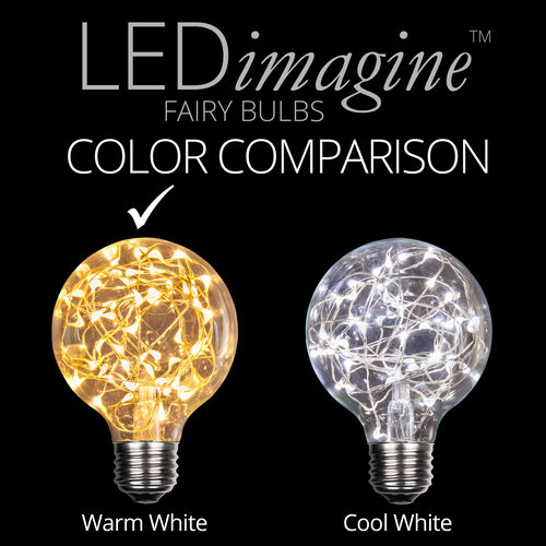 G80 Warm White LEDimagineTM Fairy Light Bulbs