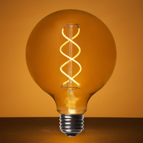 G95 Antiqued Glass Warm White FlexFilament Globe Light LED Edison Bulbs