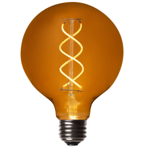 G95 Antiqued Glass Warm White FlexFilament Globe Light LED Edison Bulbs