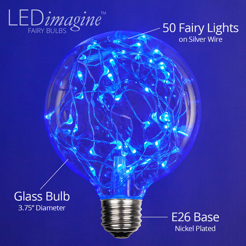 G95 Blue LEDimagineTM Fairy Light Bulbs