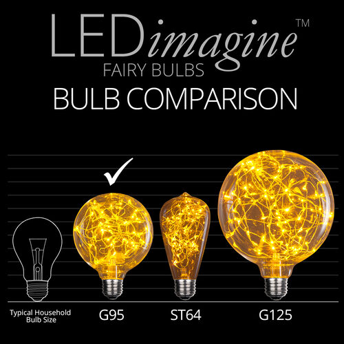 G95 Gold LEDimagineTM Fairy Light Bulbs