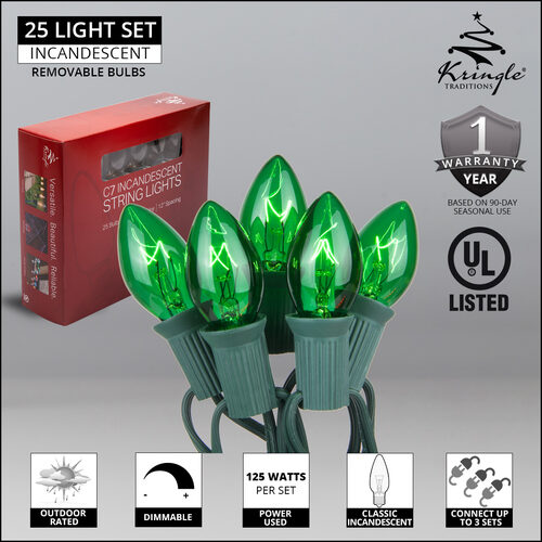 Green C7 Lights on Green Wire