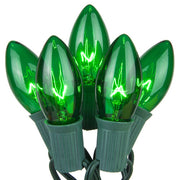 Green C9 Lights on Green Wire