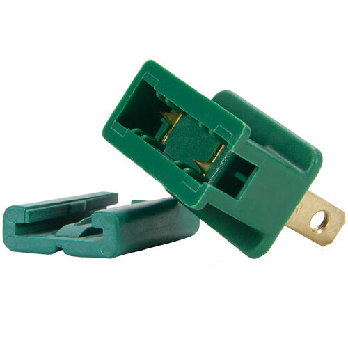 Green Polarized Male Zip Plug, SPT1, 5 pk
