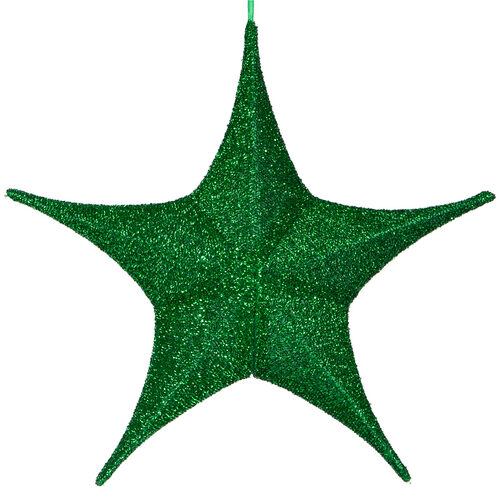 Green Polymesh Unlit Fold Flat Commercial Star