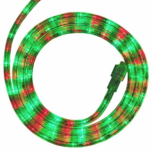 Green, Red LED Rope Light, 18 ft