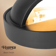 Harper Low Voltage Landscape Lighting Deck Light, Black