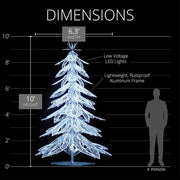 Ice Wave LED Christmas Tree