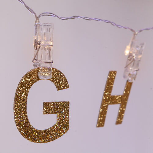 LED Clothes Pin String Lights, 10 Warm White Lights