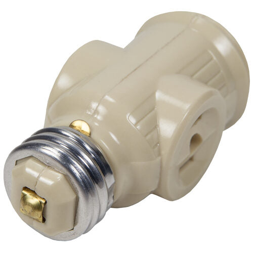Light Socket Adapter, 2-Tap Outlets
