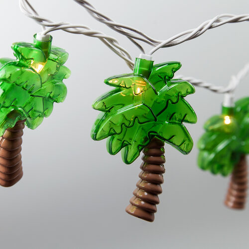 Palm Tree String Lights, 10 Clear Lights