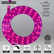 Purple Rope Light, 18 ft