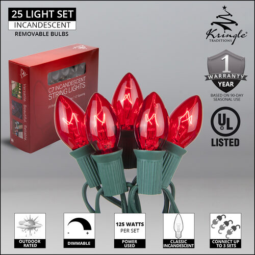 Red C7 Lights on Green Wire
