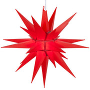 Red LED Moravian Star